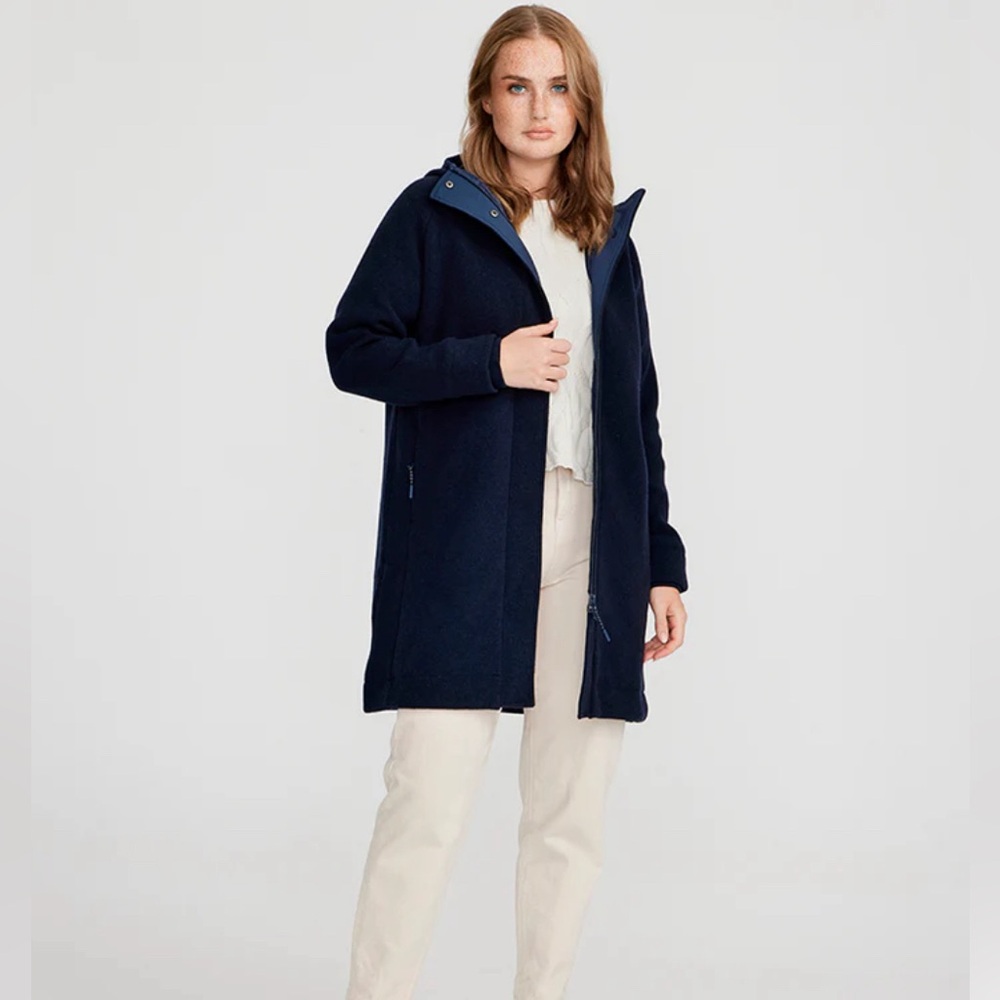 Holebrook Sweden Tanja Windproof Coat - Navy - Small